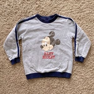 Kids Disney Mickey Mouse Pullover Sweatshirt Sz 4